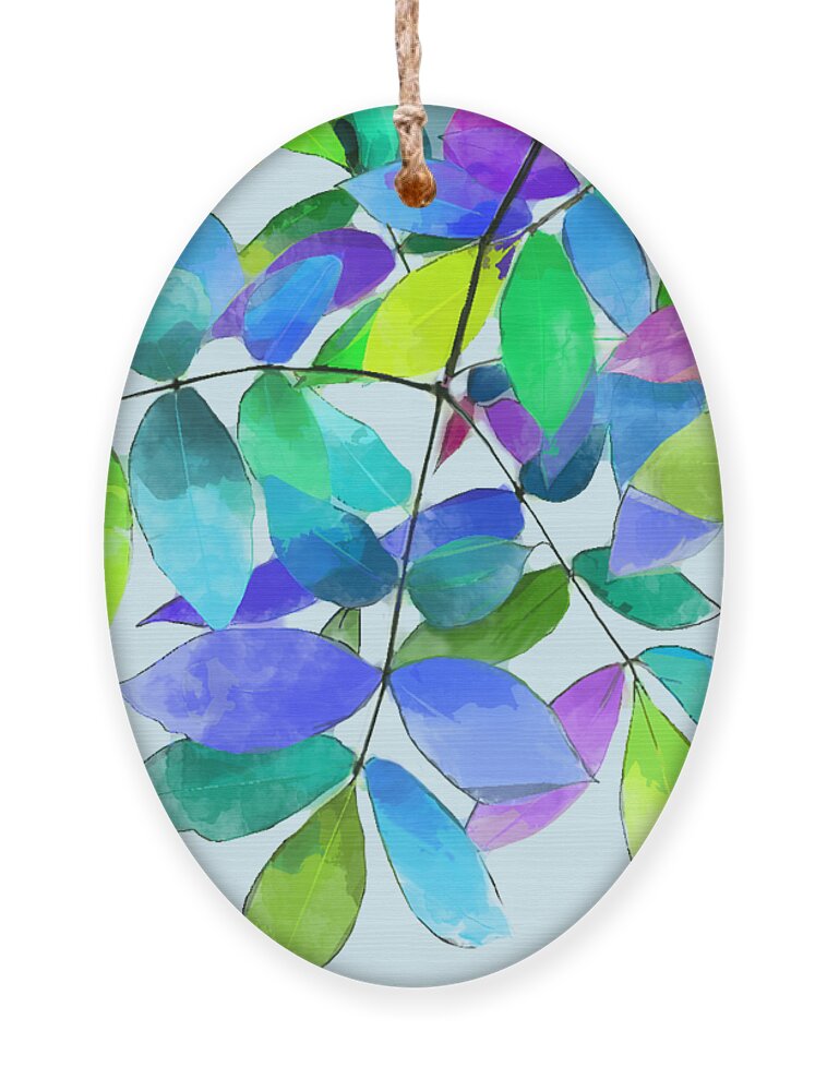 Trees Ornament featuring the digital art The Sweetheart Tree by Gina Harrison