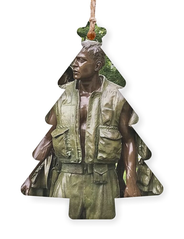 Three Ornament featuring the photograph The Three Soldiers by Lee Darnell