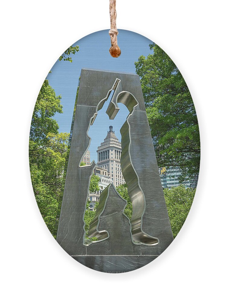 The Universal Soldier Ornament featuring the photograph The Universal Soldier by Cate Franklyn