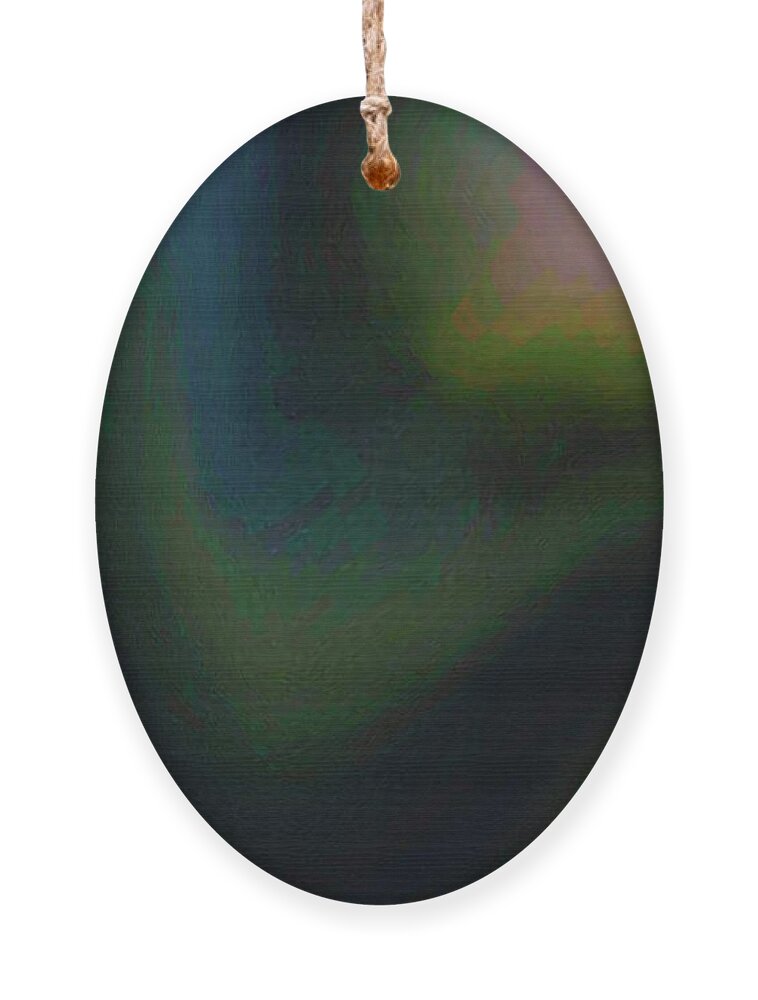 Translucent Ornament featuring the digital art The watcher by Glenn Hernandez