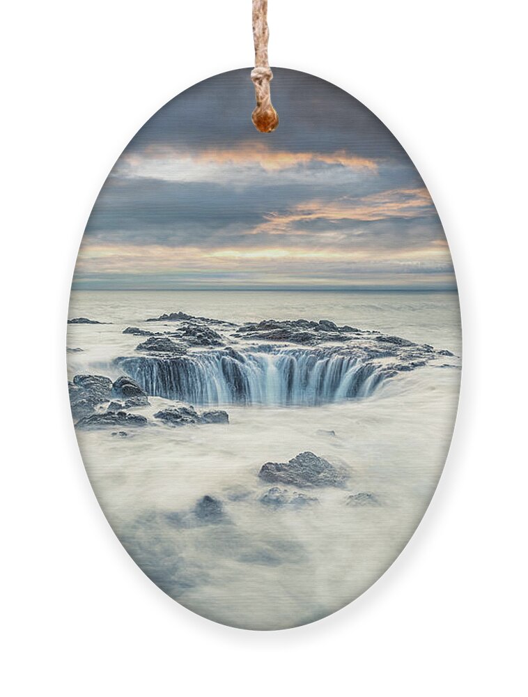 Beach Ornament featuring the photograph Thor's Well by Rudy Wilms