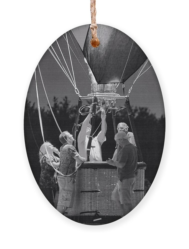 Hot Air Balloon Ornament featuring the photograph Time to Fly by Scott Olsen