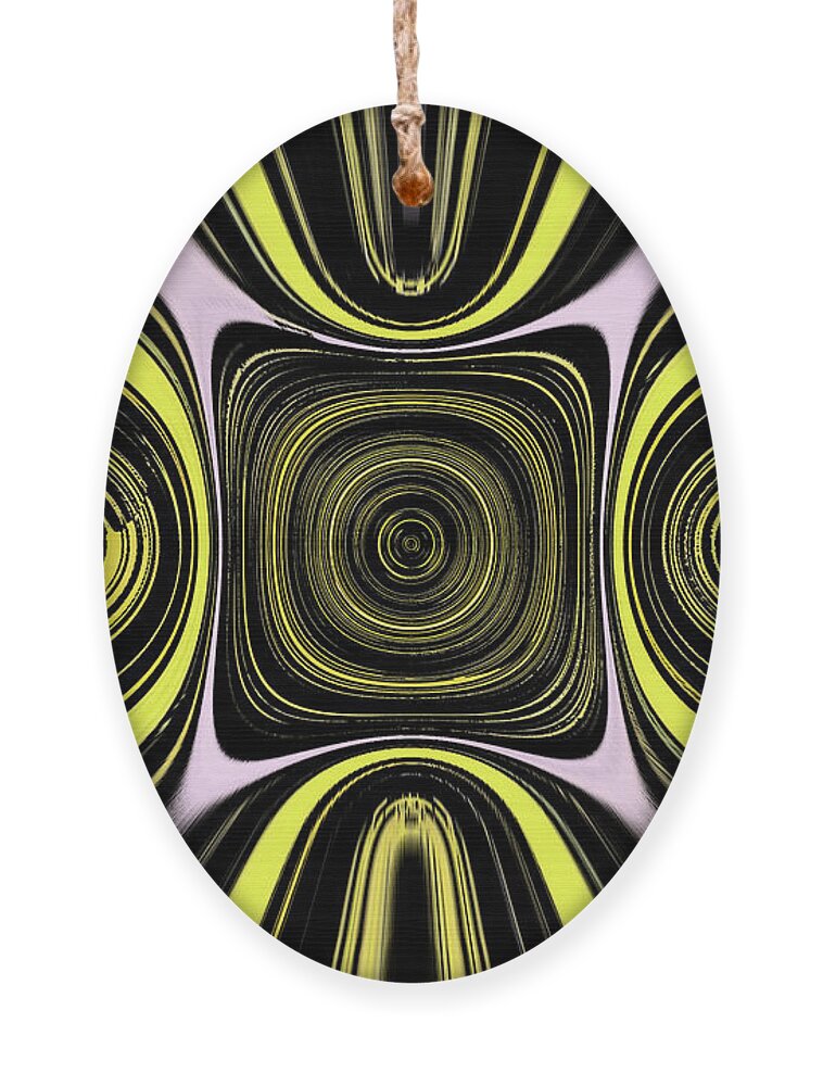Tom Stanley Janca Abstract # 0544 Ornament featuring the digital art Tom Stanley Janca Abstract # 0544 by Tom Janca