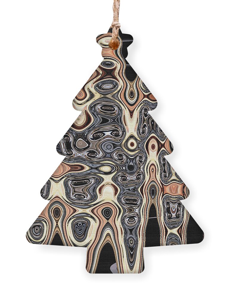 Tom Stanley Janca Forest Abstract #9321 Ornament featuring the digital art Tom Stanley Janca Forest Abstract #9321 by Tom Janca