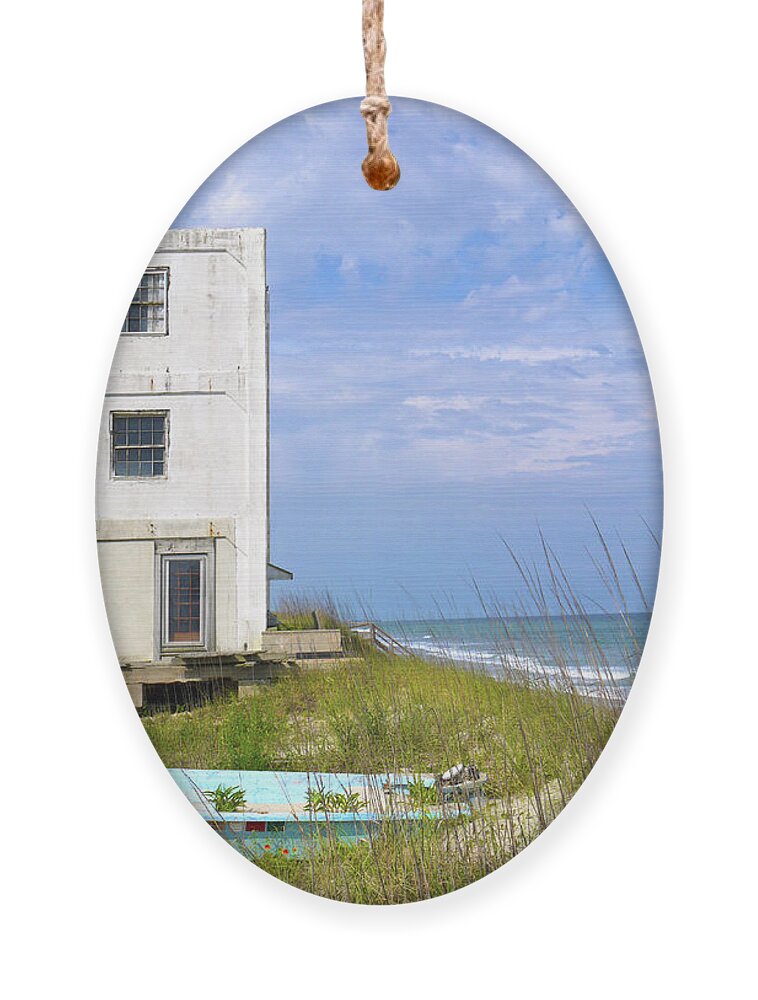 Beach Ornament featuring the photograph Topsail Tower by Mike McGlothlen