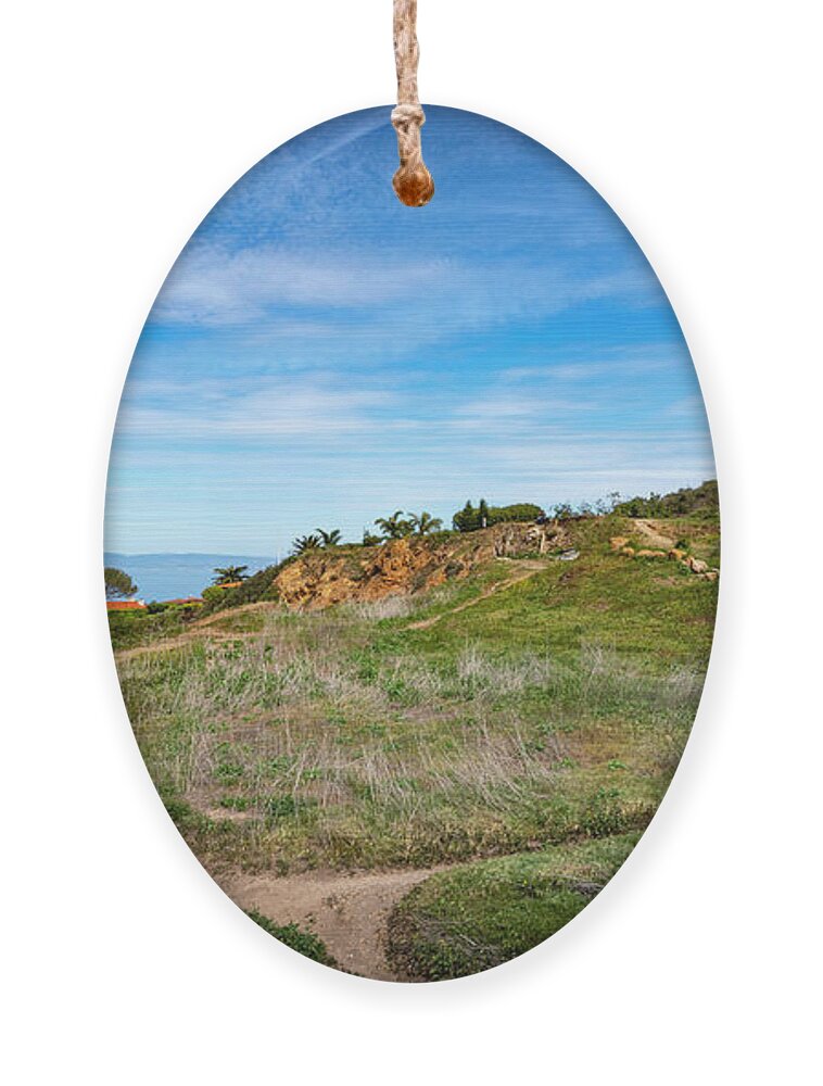 Mike-hope Ornament featuring the photograph Toward Malibu from PV by Mike-Hope by Mike-Hope