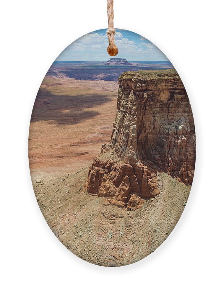 Rock Formation Ornament featuring the photograph Tower Butte by Rob Hemphill