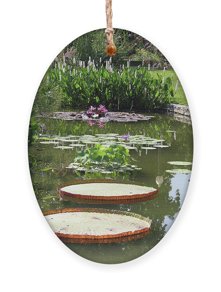Garden Ornament featuring the photograph Tower Grove Park Pond by John Lautermilch