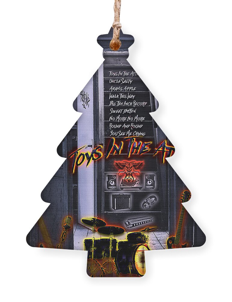 Rock And Roll Ornament featuring the digital art Toys In The Attic by Michael Damiani