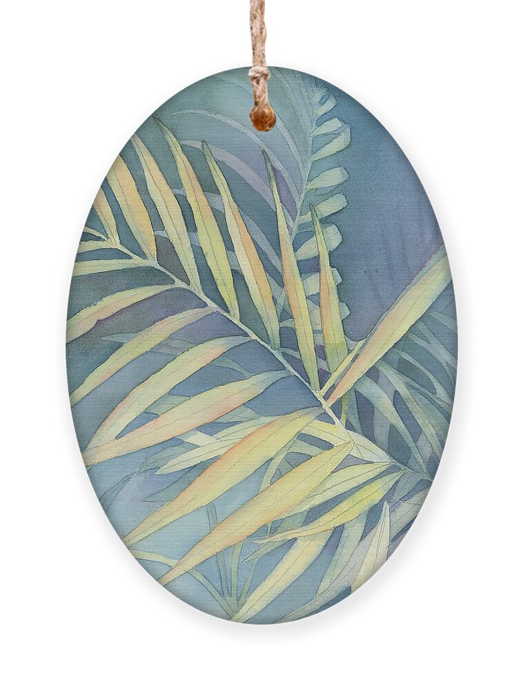 Facemask Ornament featuring the painting Tranquility by Lois Blasberg