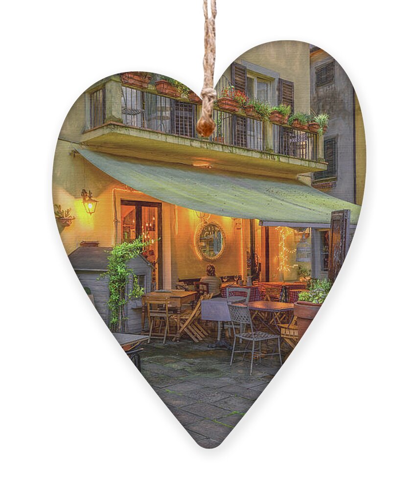 Tuscany Ornament featuring the photograph Romance in Tuscany by Marcy Wielfaert