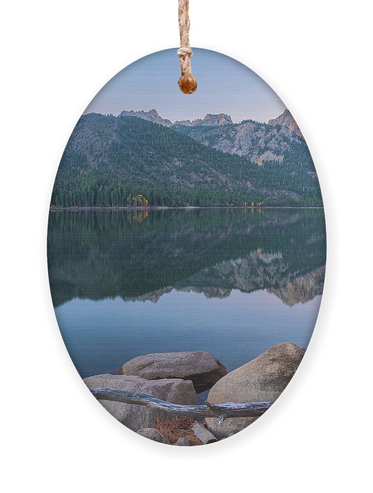 Eastern Sierra Nevada Mountains Ornament featuring the photograph Twin Lake Reflection by Jonathan Nguyen