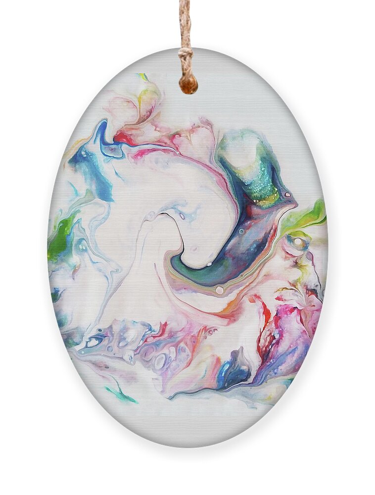Abstract Ornament featuring the painting Two Ways by Deborah Erlandson