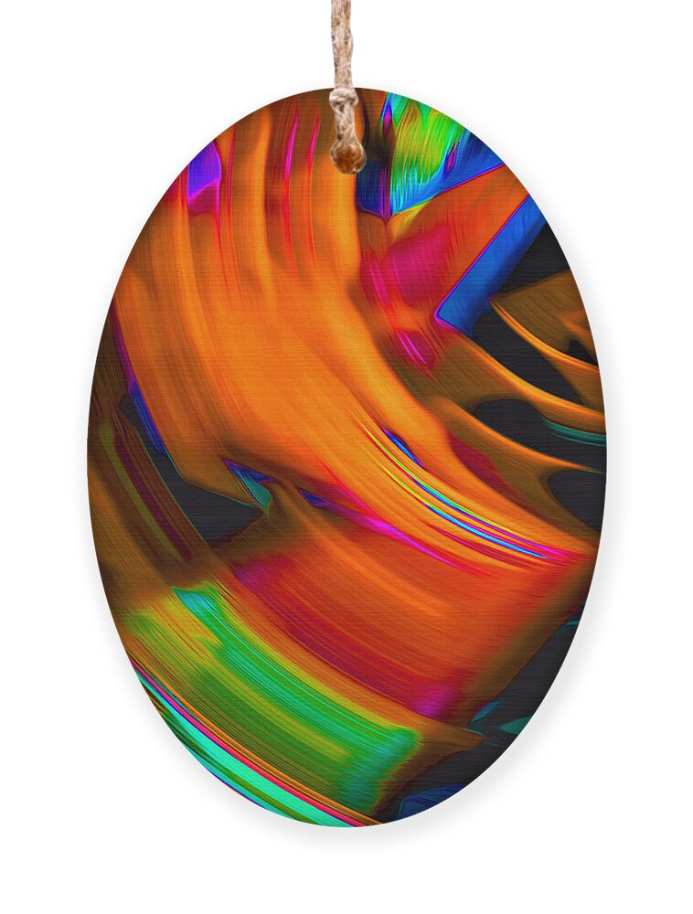 Abstract Ornament featuring the digital art Ultrasound Image - Abstract by Ronald Mills
