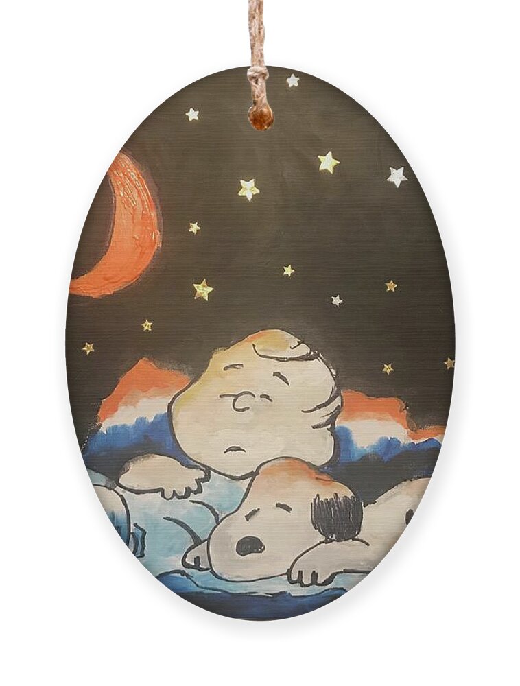  Ornament featuring the painting Under the Stars by Angie ONeal