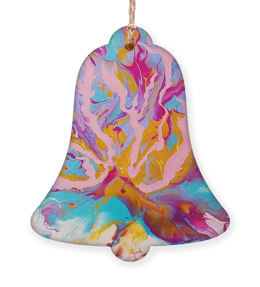 Abstract Ornament featuring the painting Upbeat by Christine Bolden