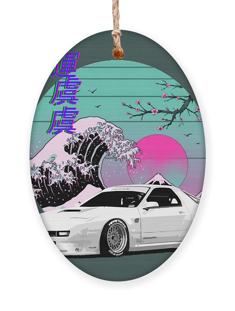 Vaporwave JDM Legend Car RX7 Japanese Tuning Ornament by Kha Dieu Vuong -  Pixels