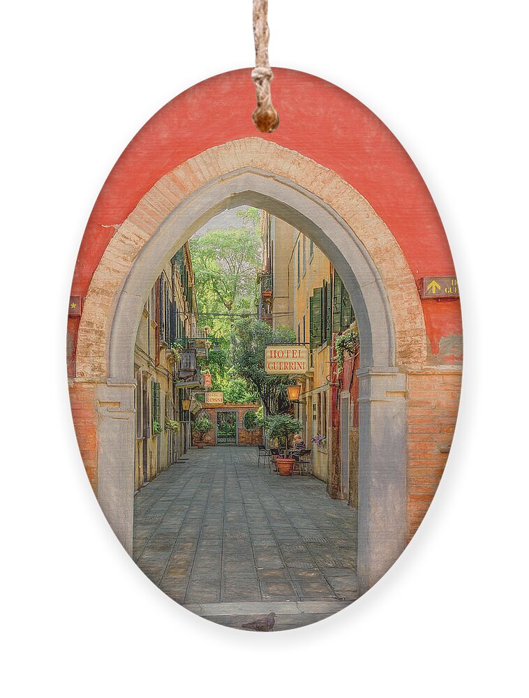 Venice Ornament featuring the photograph Vibrant Venice by Marcy Wielfaert
