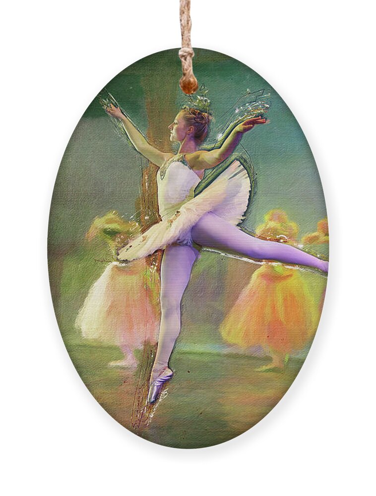 Ballerina Ornament featuring the photograph Waltz of the Flowers by Craig J Satterlee