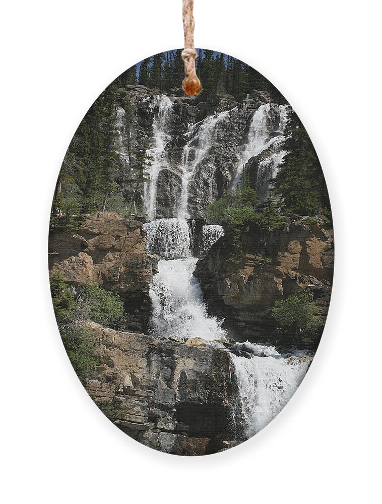 Waterfalls Ornament featuring the photograph Water Bliss by Mary Mikawoz