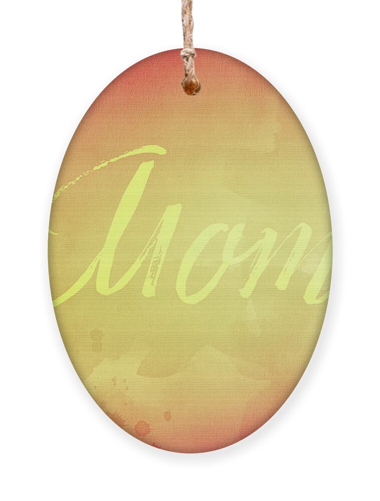 Watercolor Ornament featuring the digital art Watercolor Art Mom 2 by Amelia Pearn