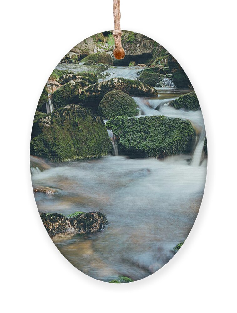 Jizera Mountains Ornament featuring the photograph Waterfall on the river Jedlova by Vaclav Sonnek
