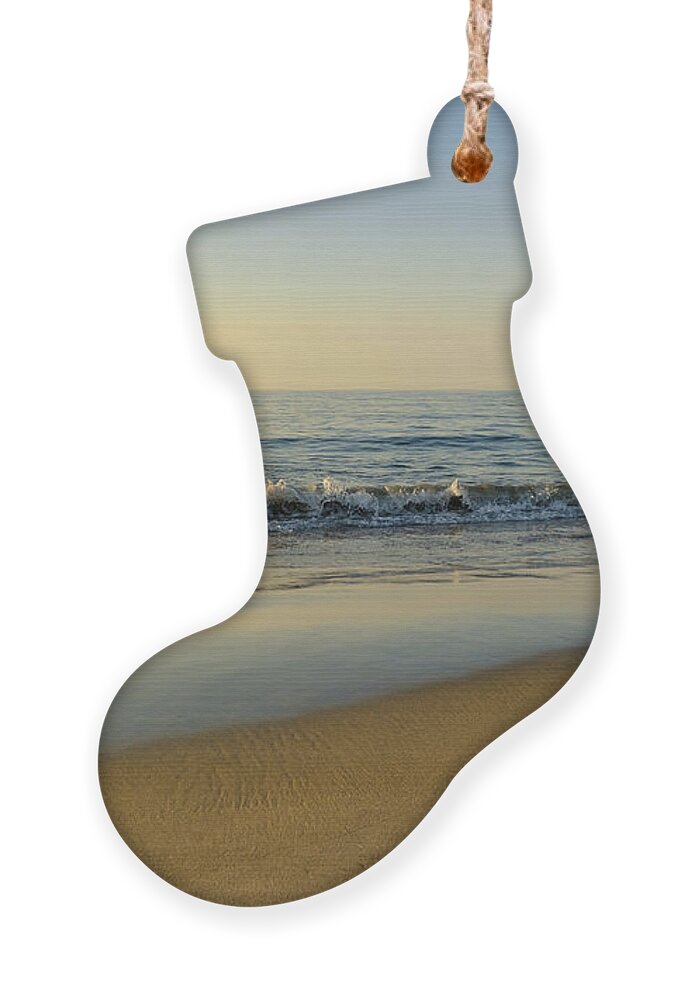 Wave Ornament featuring the photograph Waving At Sunrise by Deb Bryce
