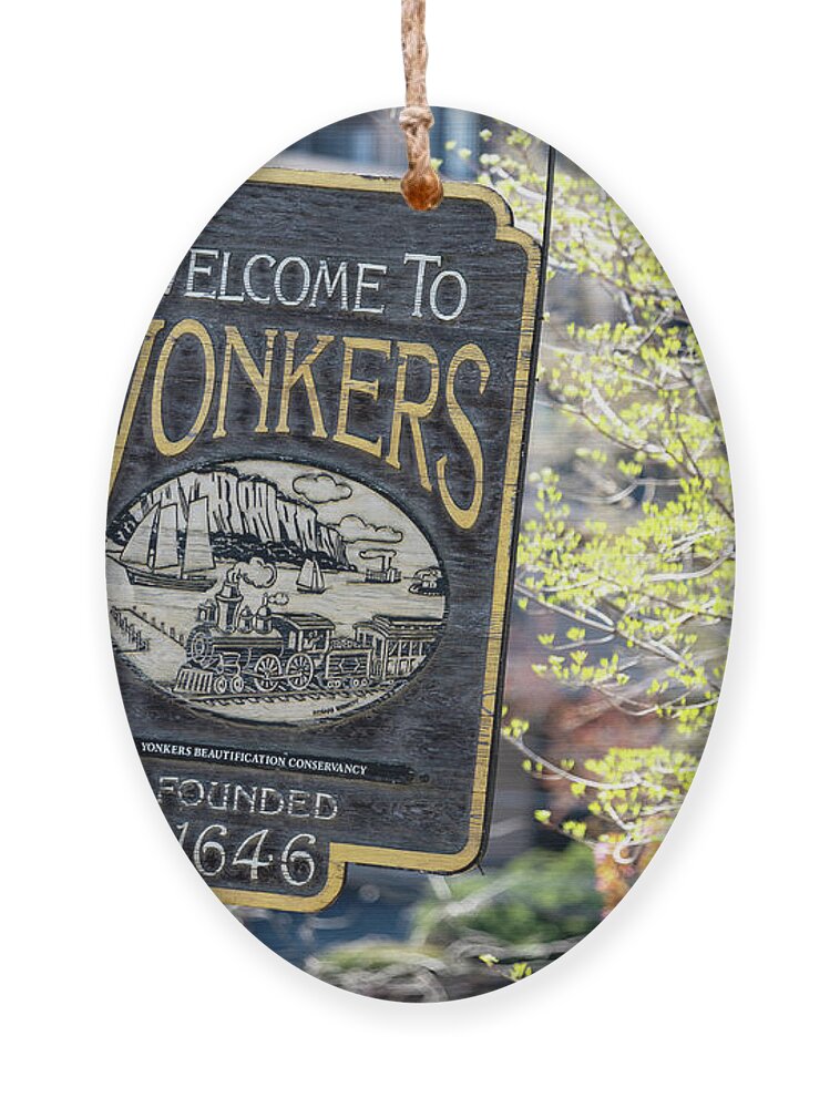 Northwest Ornament featuring the photograph Welcome to Yonkers by Kevin Suttlehan