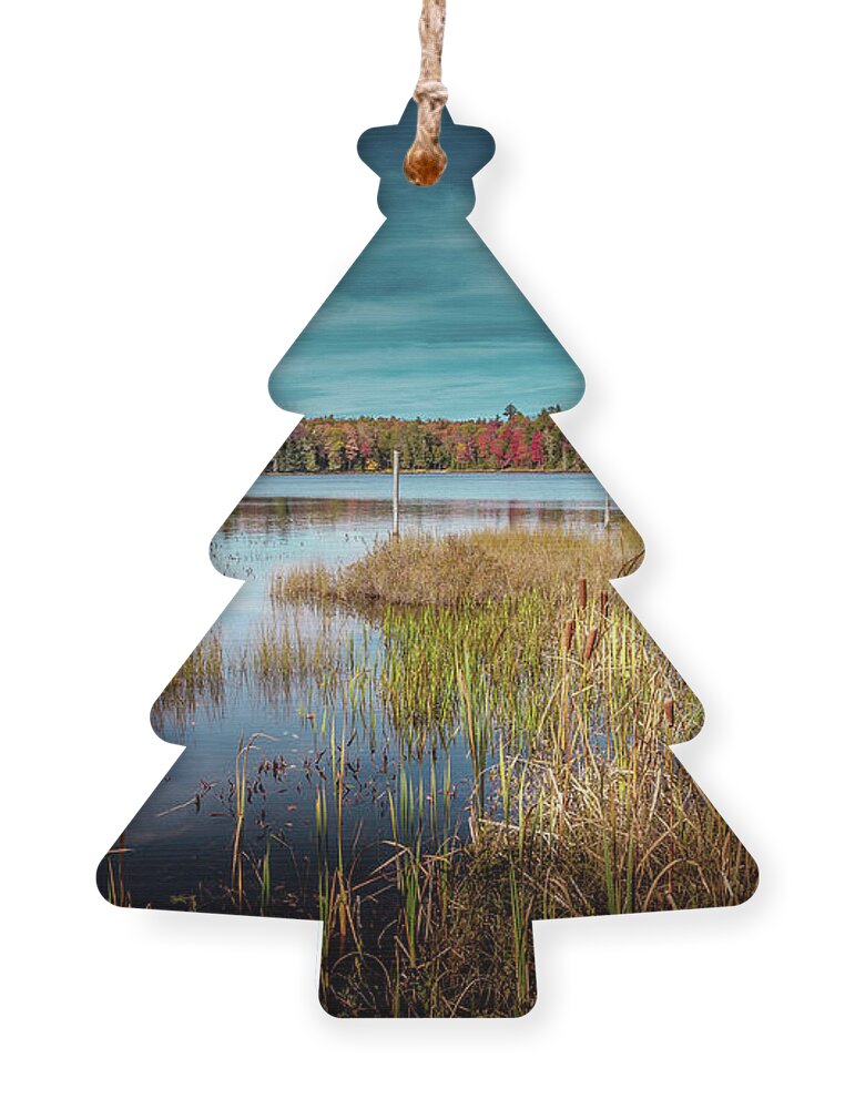 David Patterson Ornament featuring the photograph West Lake in October by David Patterson