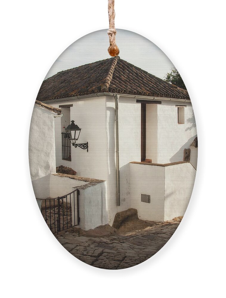 Spain Ornament featuring the photograph White washed village of Andalucia by Naomi Maya