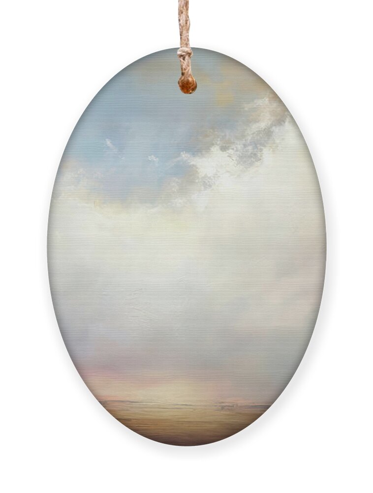 Wide Open Spaces Ornament featuring the painting Wide Open Spaces Eternal Sky by Jai Johnson