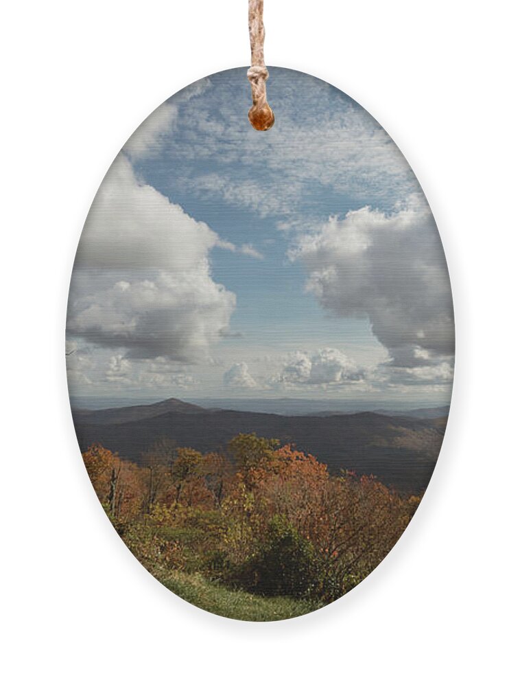Blue Ridge Parkway Ornament featuring the photograph Wide View of the Blue Ridge Mountains by Joni Eskridge