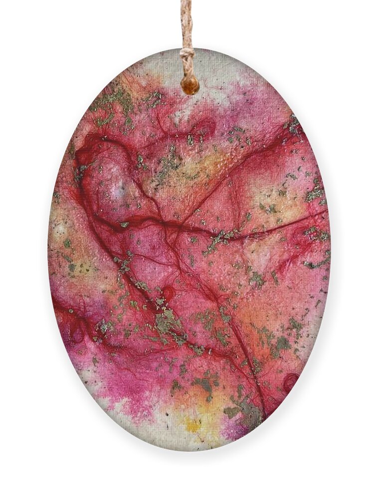  Ornament featuring the painting Wild Painful Love by Theresa Marie Johnson