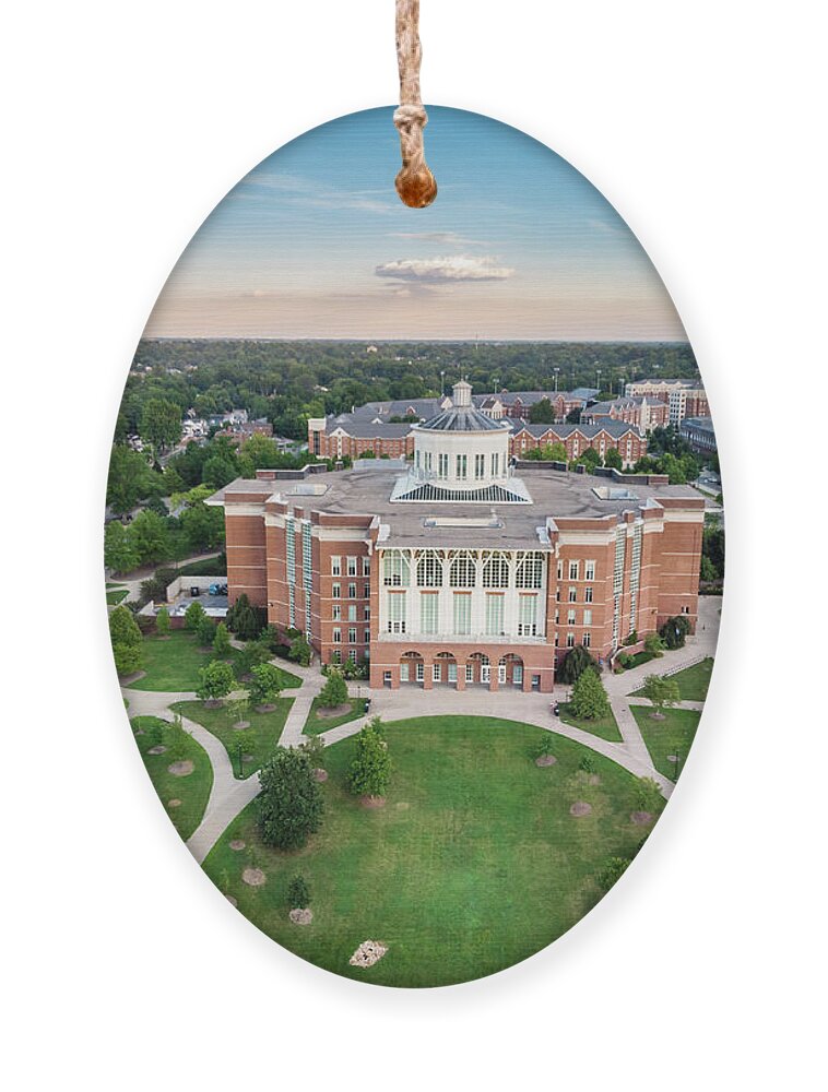 America Ornament featuring the photograph William T. Young Library by Alexey Stiop