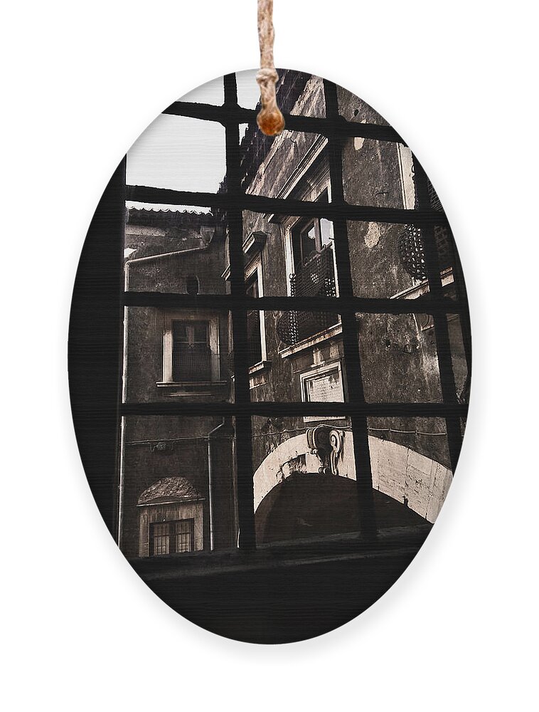 Window Ornament featuring the photograph Windows from a window by Al Fio Bonina