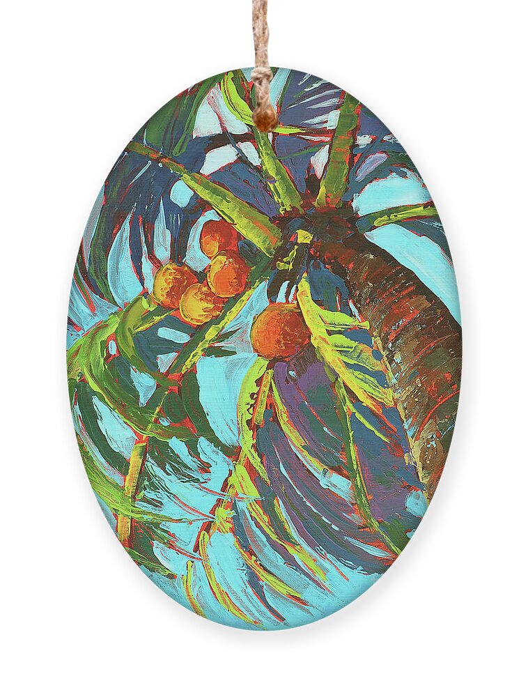Acrylic Ornament featuring the painting Winds of Bonita by Julie Tibus