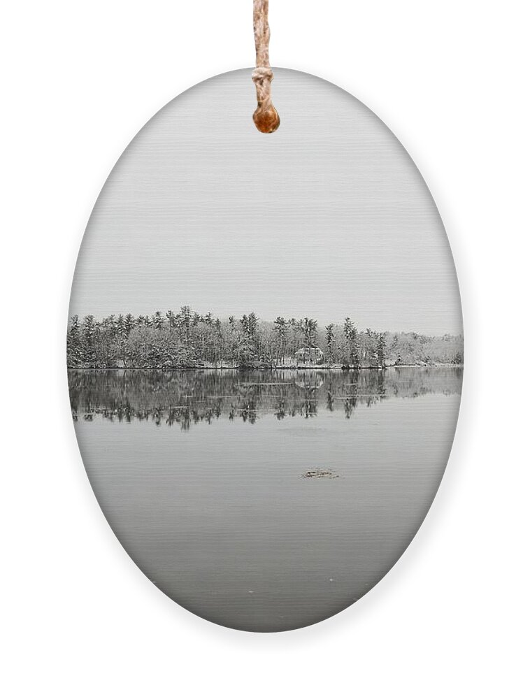 Winter Landscapes Ornament featuring the photograph Winter in New Hampshire by Eunice Miller