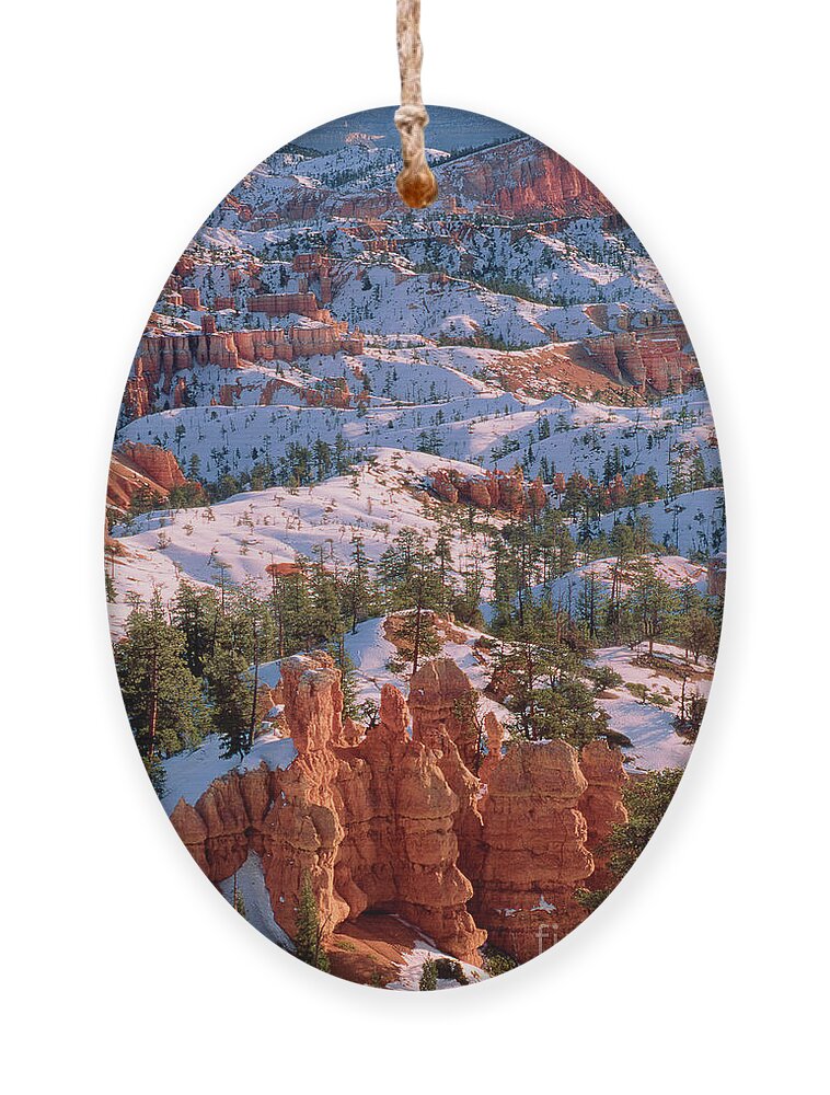 Dave Welling Ornament featuring the photograph Winter Sunrise Bryce Canyon National Park by Dave Welling