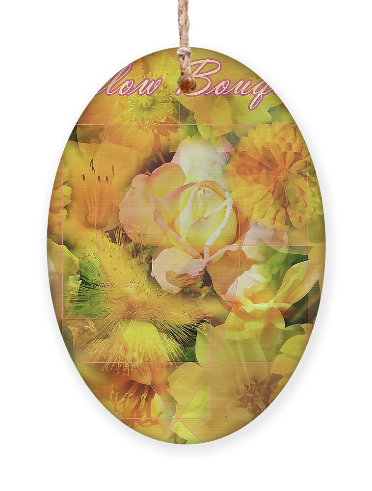Photograph Ornament featuring the photograph Yellow Bouquet by Beverly Read