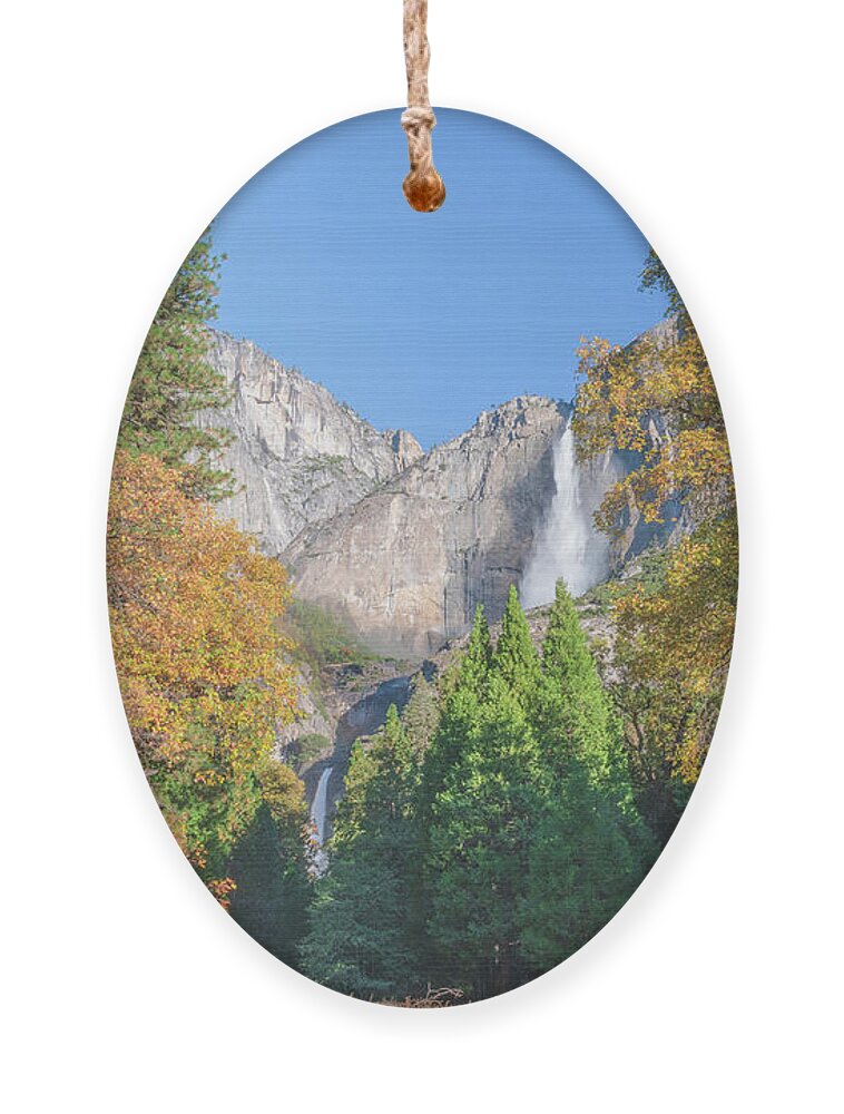 Yosemite Falls Ornament featuring the photograph Yosemite Falls and Color by Bill Roberts