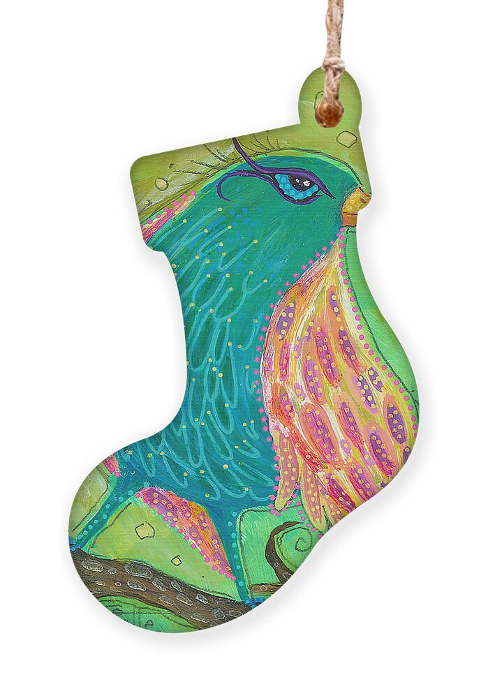 Bird Painting Ornament featuring the painting You Are My Wings by Tanielle Childers