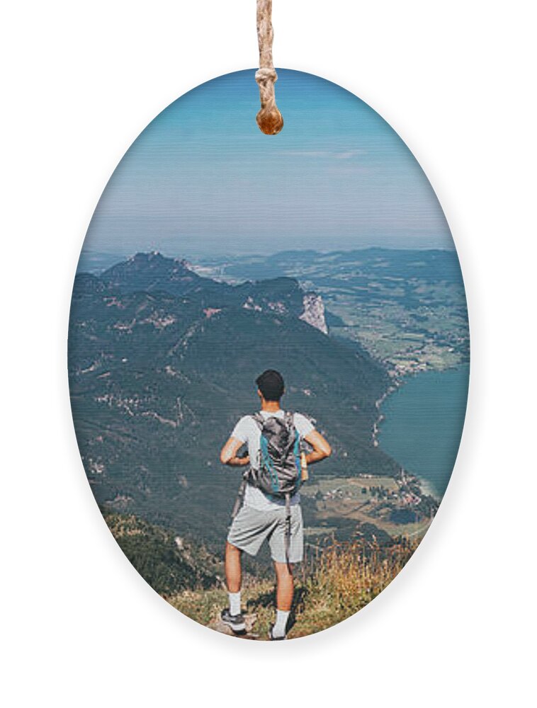 Strobl Ornament featuring the photograph Schafberg in the Austrian alps by Vaclav Sonnek