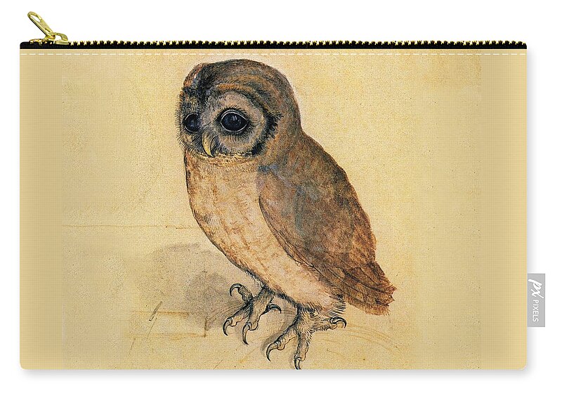 Owl Carry-all Pouch featuring the painting Little Owl by Albrecht Durer