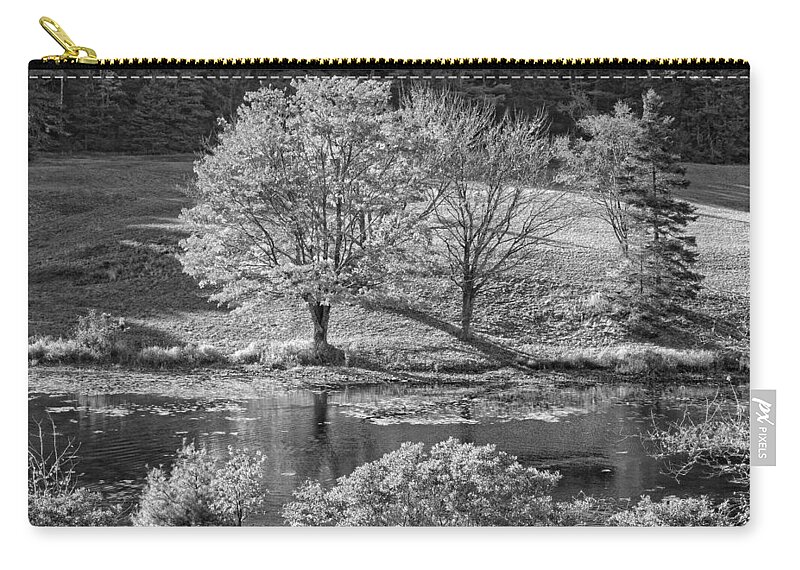 Maine Zip Pouch featuring the photograph Long Pond on Mount Desert Island in Maine by Keith Webber Jr
