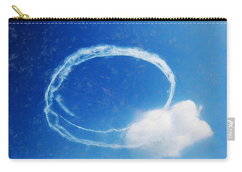 Chicago Zip Pouch featuring the digital art 0036 - Air Show - Acanthus by David Lange