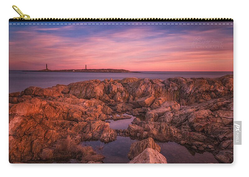 Seascape Zip Pouch featuring the photograph 060 by Rrea Brown