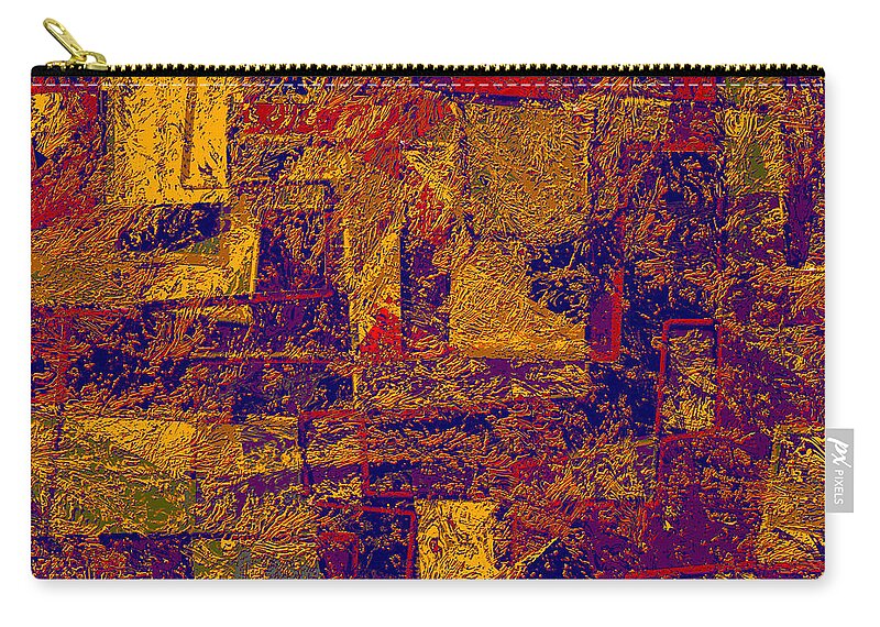  Zip Pouch featuring the digital art 0277 Abstract Thought by Chowdary V Arikatla