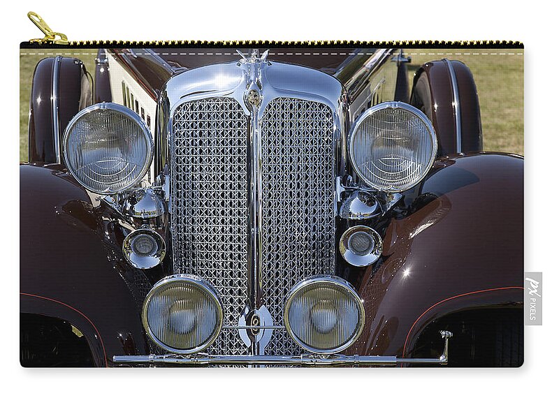 1933 Zip Pouch featuring the photograph 1933 Chrysler Imperial - CL Phaeton by Jack R Perry