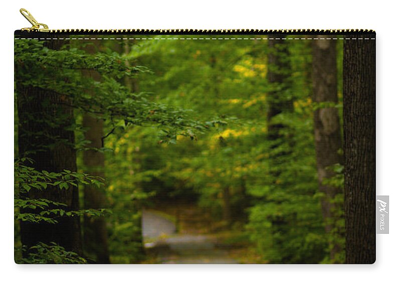 Woods Zip Pouch featuring the photograph A Walk In The Woods #1 by Shane Holsclaw
