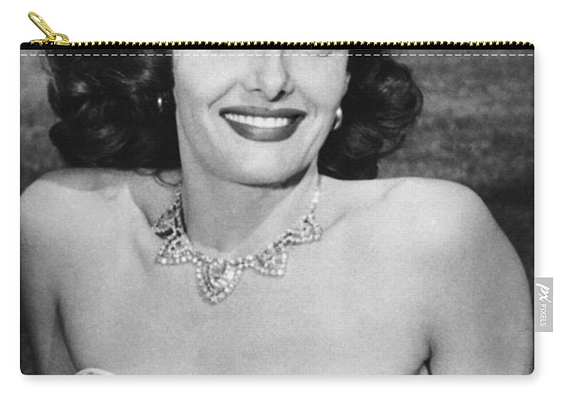 1951 Zip Pouch featuring the photograph Actress Jane Russell #1 by Underwood Archives